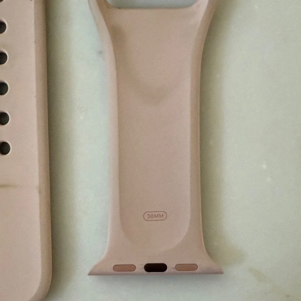Apple Watch 38mm Pink Band with Rose Gold Hardware